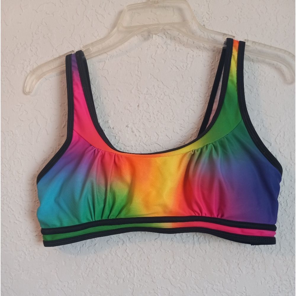 Tie-Dye Sports Bra/Bathing Suit Top